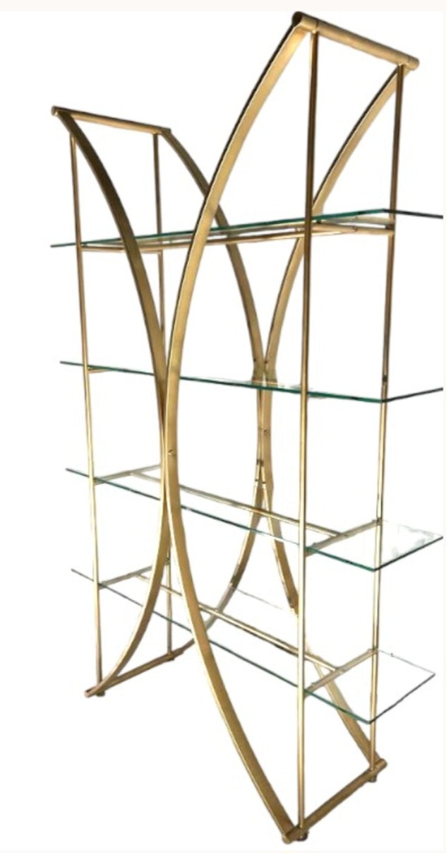 Gold X Shelf Modern Stylish Storage
