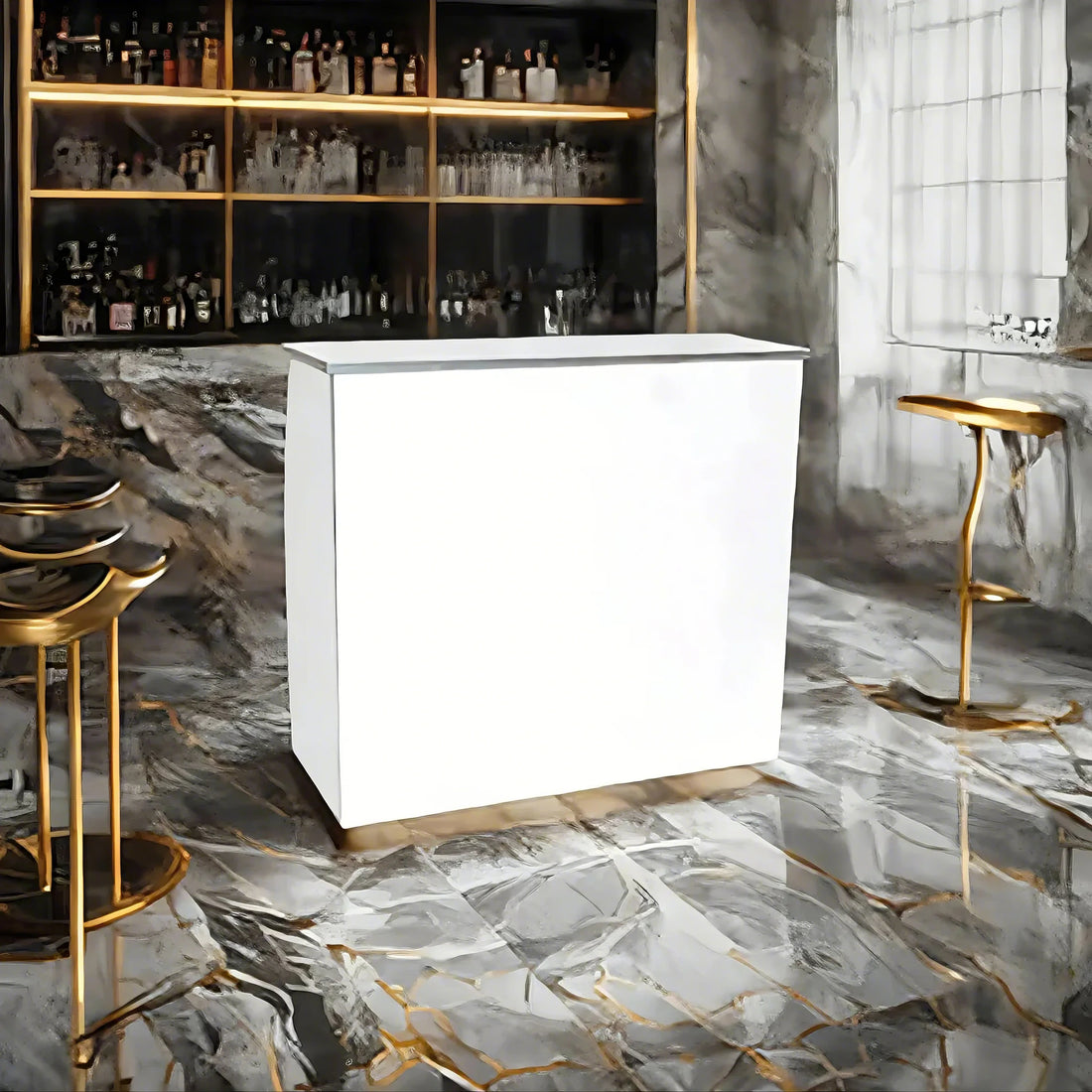4 Foot White Bar